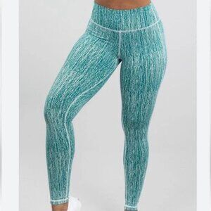 Buffbunny Evolve Jacquard Leggings – Green/Blue (Martini) | High Rise | Size L
